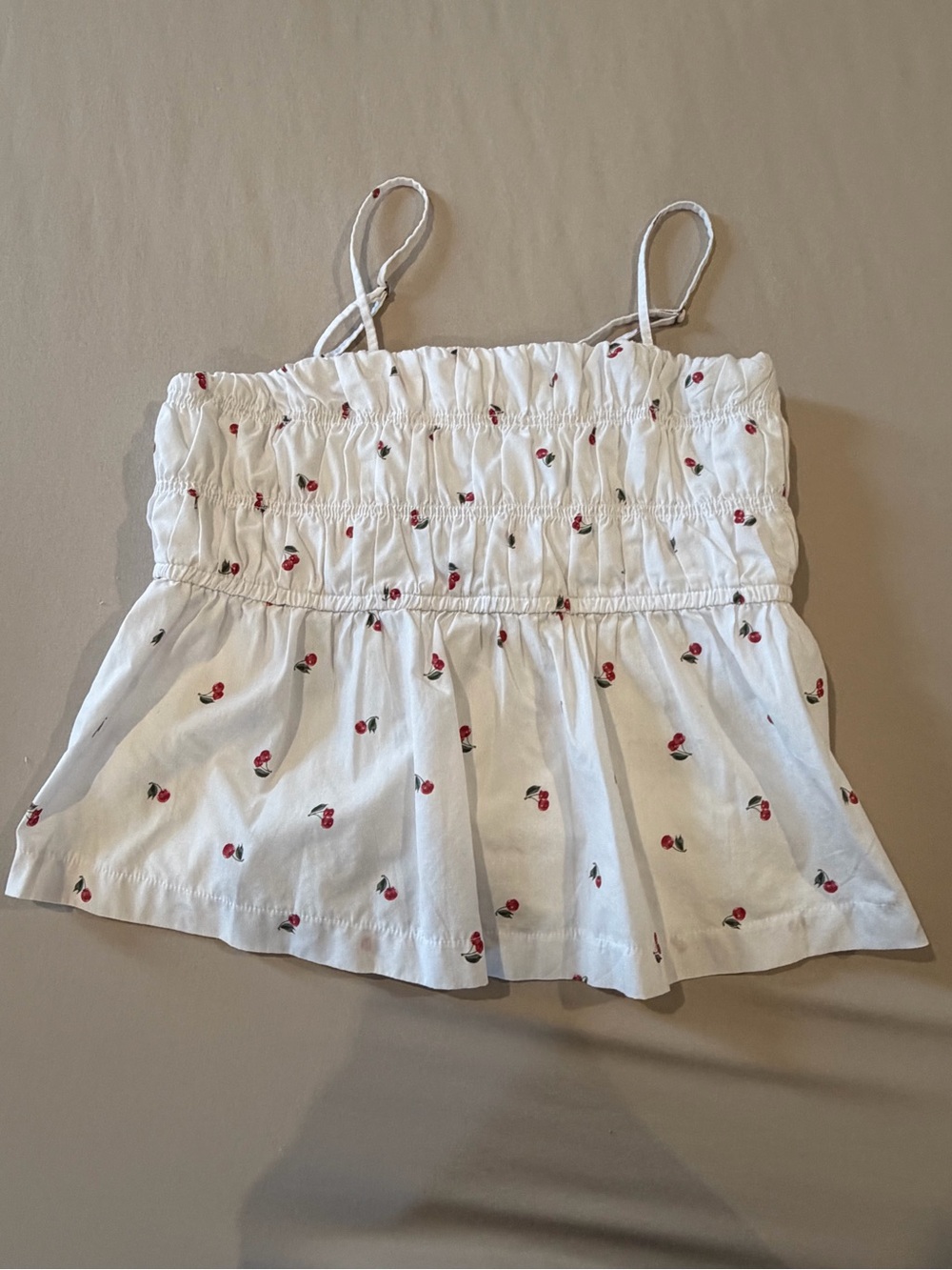 Abercrombie Kids Cherry Summer Tank Top Blouse Size 15/16